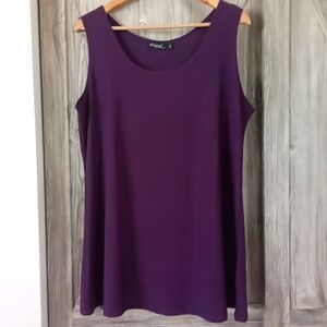 Papa Purple Knit Sleeveless Top XL